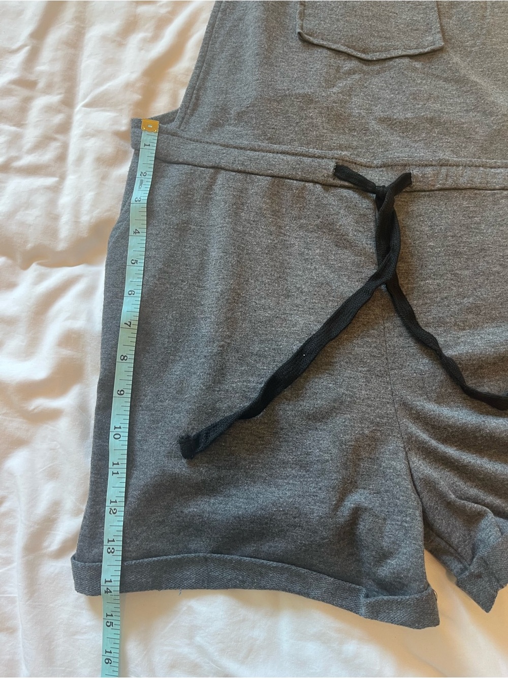 ShoSho Women's Knit Gray Short Overalls Romper - XL - Cozy, Comfy, Lounge - Picture 7 of 12